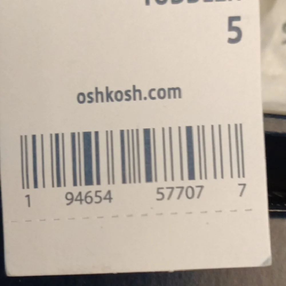 OshKosh B'gosh Navy and Tan Kids Sneakers- New in Box